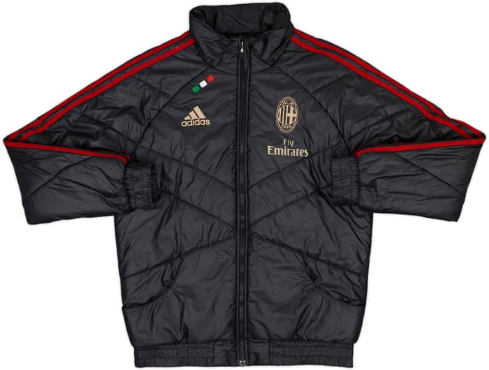 2011-12 AC Milan adidas Padded Bench Coat - 8/10 - (S)