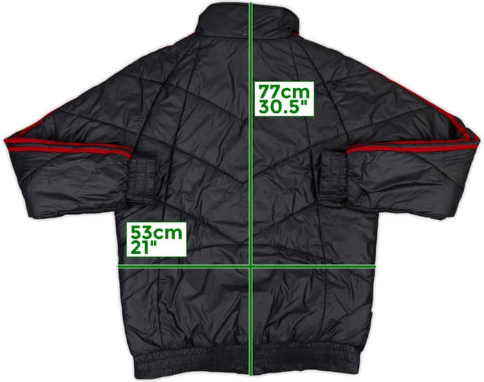 2011-12 AC Milan adidas Padded Bench Coat - 8/10 - (S)