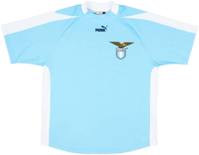 2003-04 Lazio Signed Basic Home Shirt - 8/10 - (M)