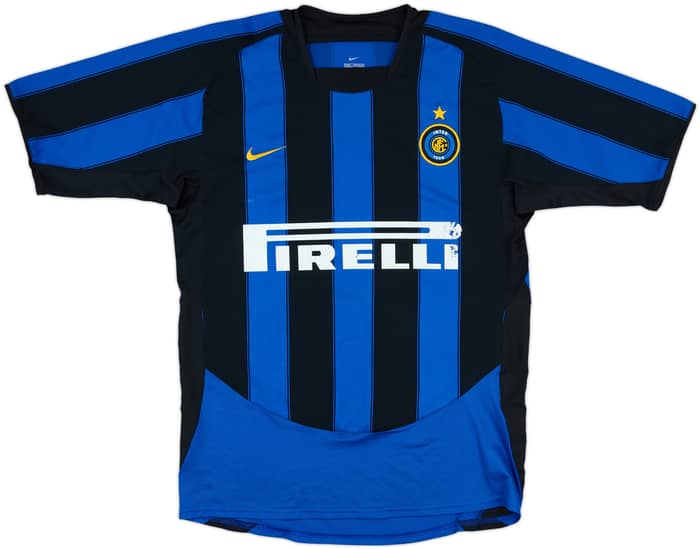 2003-04 Inter Milan Home Shirt J.Zanetti #4 - 5/10 - (S)