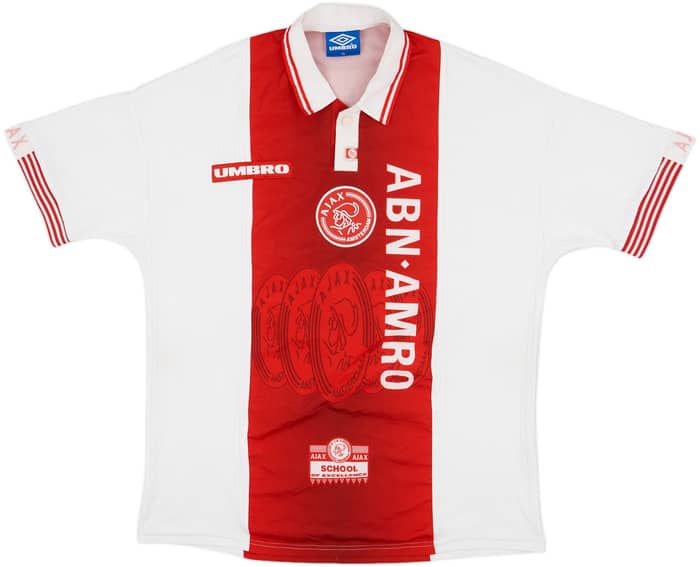 1997-98 Ajax Home Shirt F.De Boer #4 - 8/10 - (XL)