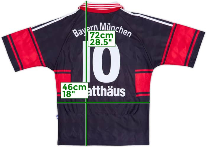 1997-99 Bayern Munich Home Shirt Matthaus #10 - 6/10 - (S)