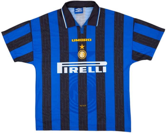 1996-97 Inter Milan Home Shirt Zanetti #4 - 8/10 - (L)