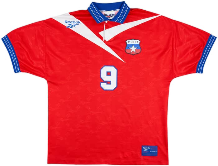 1997-99 Chile Home Shirt #9 (Zamorano) - 7/10 - (L)