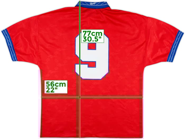 1997-99 Chile Home Shirt #9 (Zamorano) - 7/10 - (L)