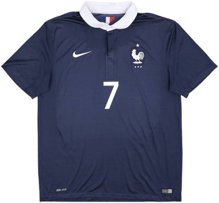 2014-15 France Home Shirt Ribery #7 - 8/10 - (L)