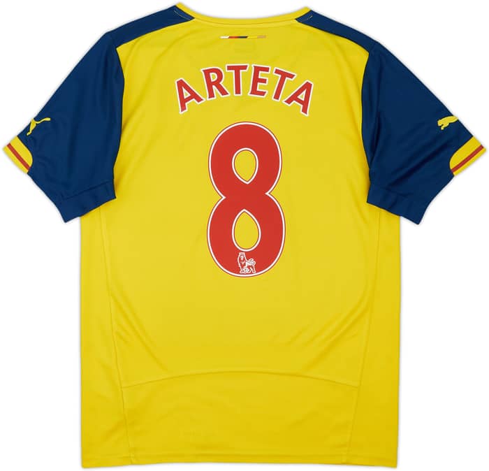 2014-15 Arsenal Away Shirt Arteta #8 - 7/10 - (S)