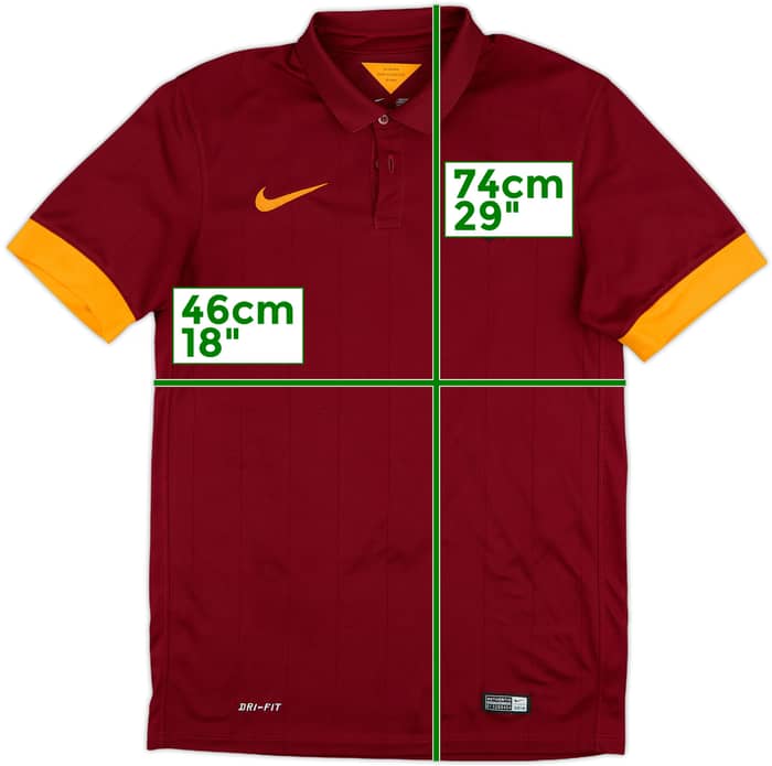 2014-15 Roma Home Shirt Nainggolan #4 - 9/10 - (S)