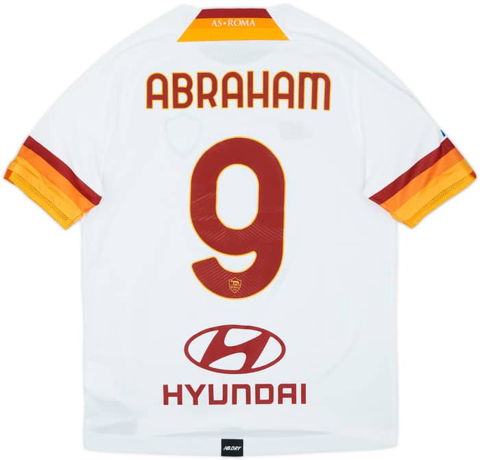 2021-22 Roma Away Shirt Abraham #9 - 10/10 - (S)