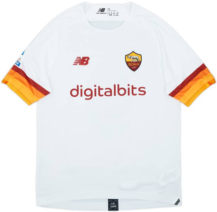 2021-22 Roma Away Shirt Abraham #9 - 10/10 - (S)