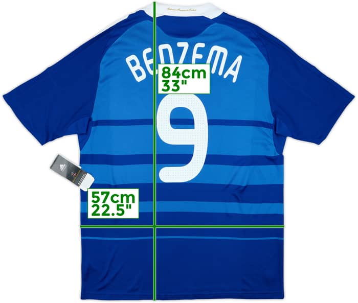 2008-09 France Home Shirt Benzema #9 (XL)