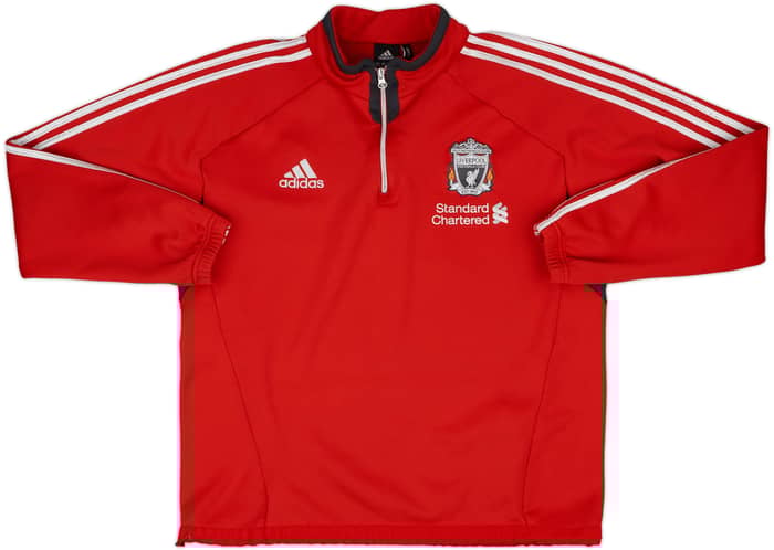 2011-12 Liverpool adidas 1/4 Zip Drill Top - 8/10 - (L/XL)