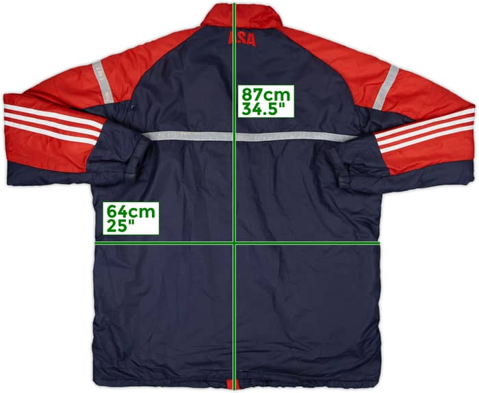 2018-19 Japan adidas Padded Bench Coat - 8/10 - (XXL)