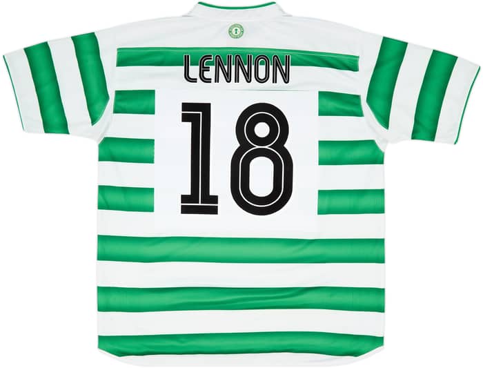 2003-04 Celtic Home Shirt Lennon #18 - 8/10 - (XL)