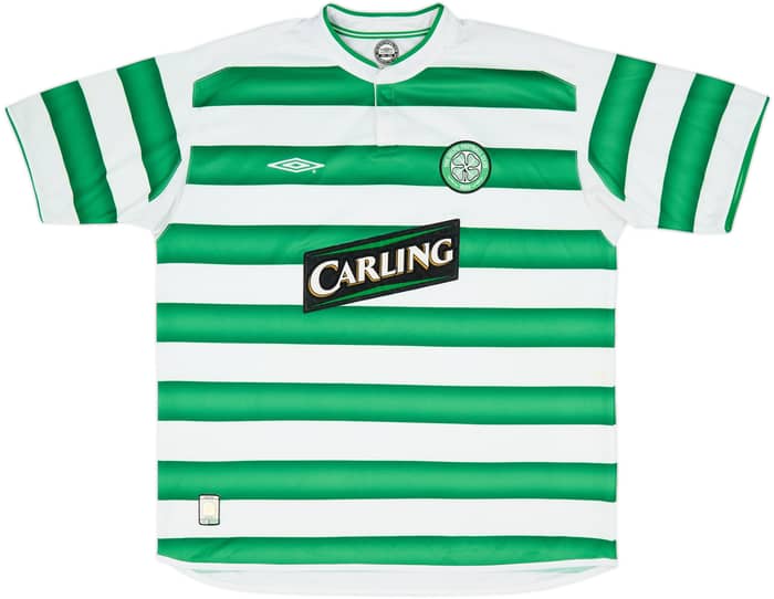 2003-04 Celtic Home Shirt Lennon #18 - 8/10 - (XL)