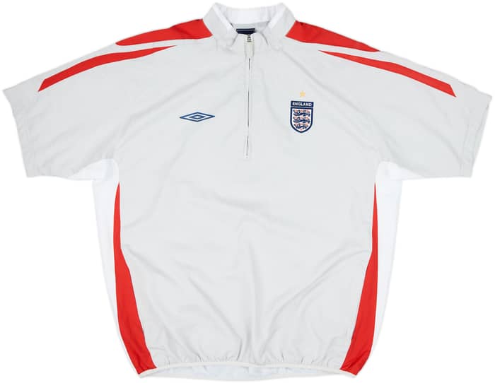 2007-08 England Umbro 1/4 Zip S/S Training Top - 8/10 - (XL)