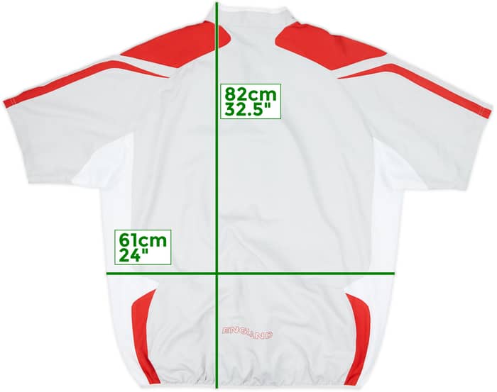 2007-08 England Umbro 1/4 Zip S/S Training Top - 8/10 - (XL)