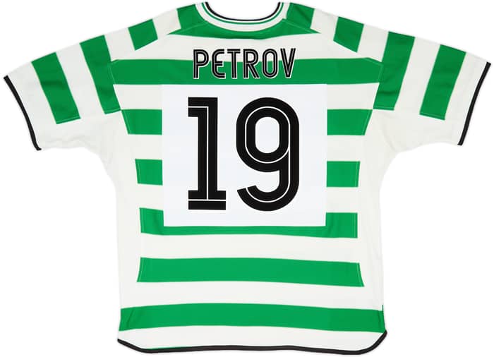 2003-04 Celtic Home Shirt Petrov #19 - 8/10 - (XL)