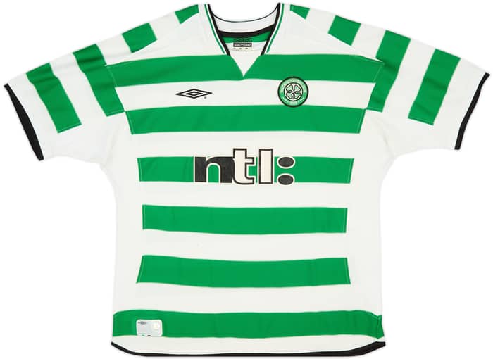 2003-04 Celtic Home Shirt Petrov #19 - 8/10 - (XL)