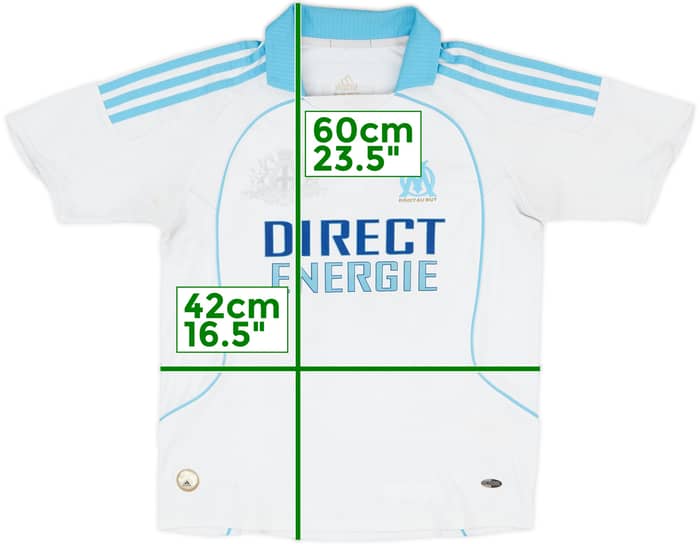 2008-09 Olympique Marseille Home Shirt Valbuena #28 - 5/10 - (S.Boys)