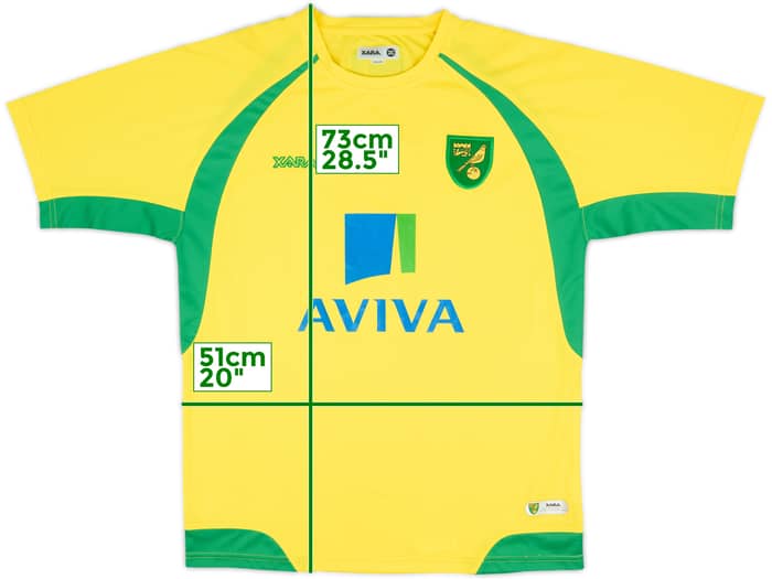 2010-11 Norwich Home Shirt - 8/10 - (M)