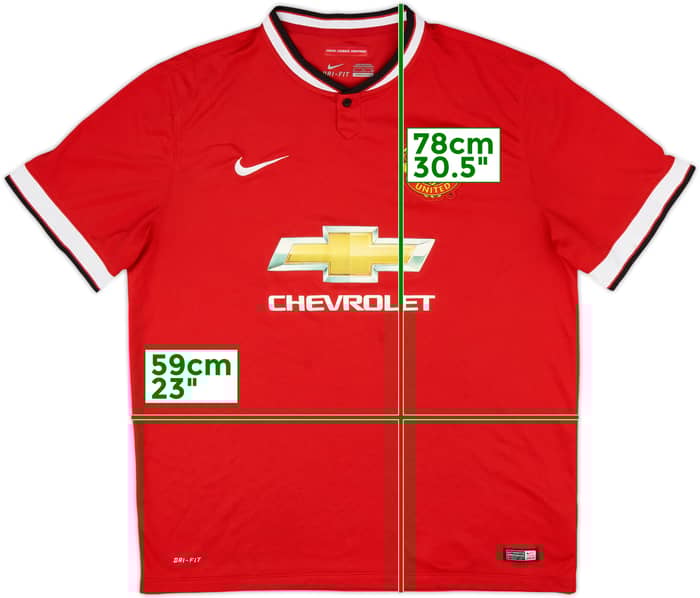 2014-15 Manchester United Home Shirt Di Maria #7 - 8/10 - (XL)