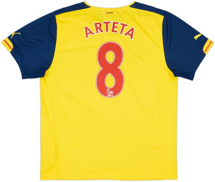 2014-15 Arsenal Away Shirt Arteta #8 - 6/10 - (L)