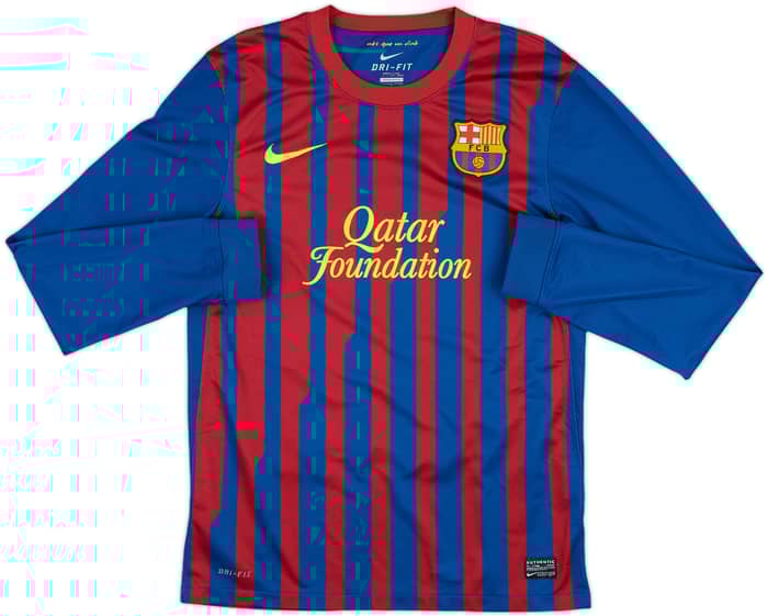 2011-12 Barcelona Home L/S Shirt Messi #10 - 8/10 - (S)