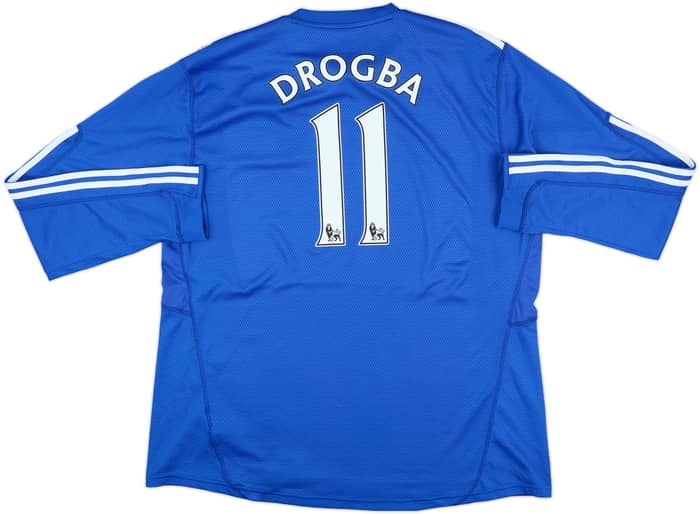 2009-10 Chelsea Home L/S Shirt Drogba #11 - 7/10 - (XXL)