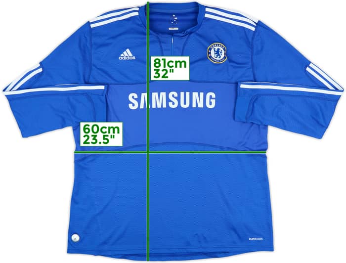 2009-10 Chelsea Home L/S Shirt Drogba #11 - 7/10 - (XXL)