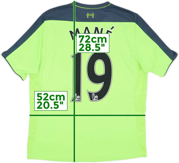 2016-17 Liverpool Third Shirt Mane #19 - 5/10 - (M)