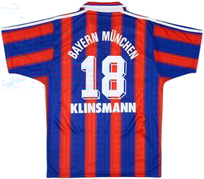1995-97 Bayern Munich Home Shirt Klinsmann #18 - 6/10 - (S)