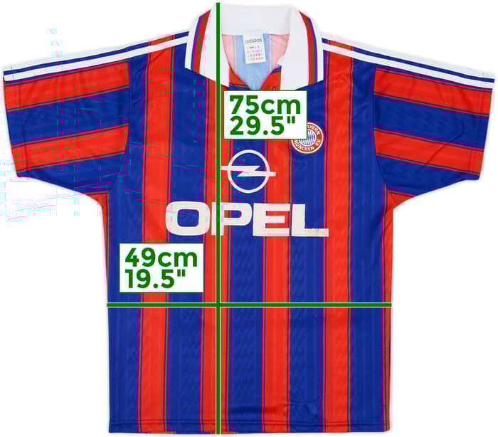 1995-97 Bayern Munich Home Shirt Klinsmann #18 - 6/10 - (S)