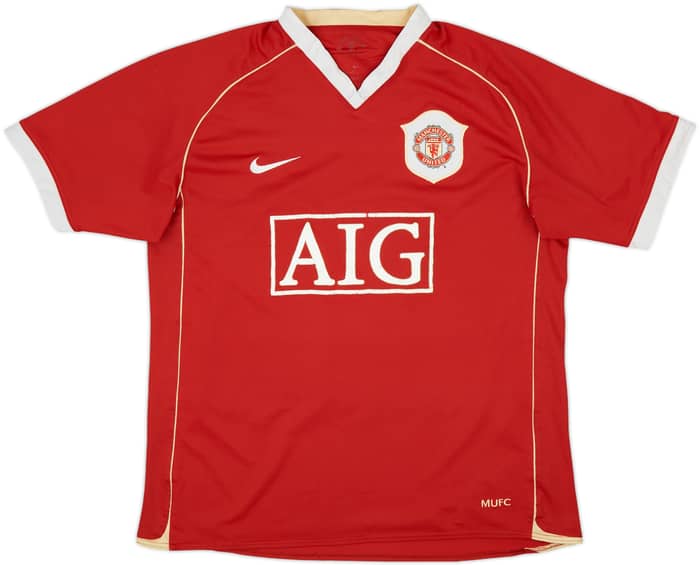 2006-07 Manchester United Home Shirt Solskjaer #20 - 5/10 - (L)