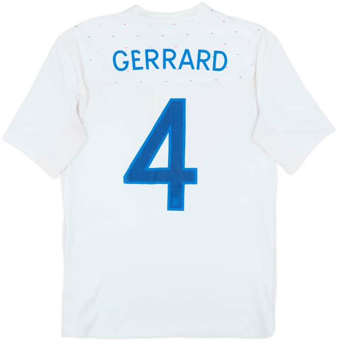 2010-11 England Home Shirt Gerrard #4 - 5/10 - (M)