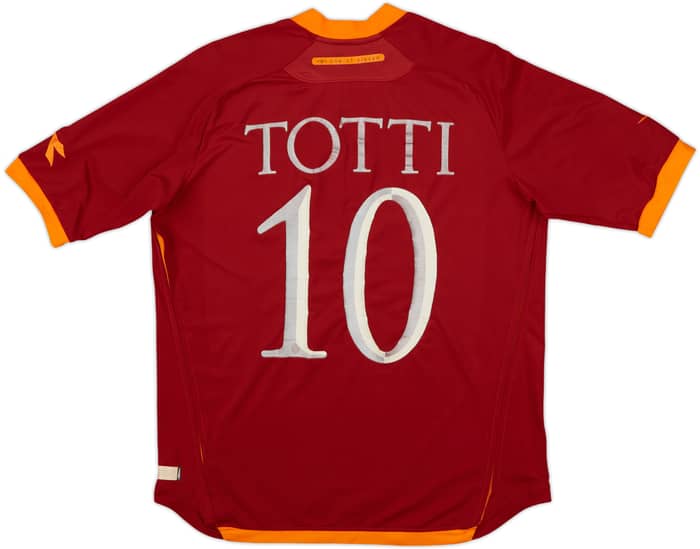 2006-07 Roma Home Shirt Totti #10 - 7/10 - (L)
