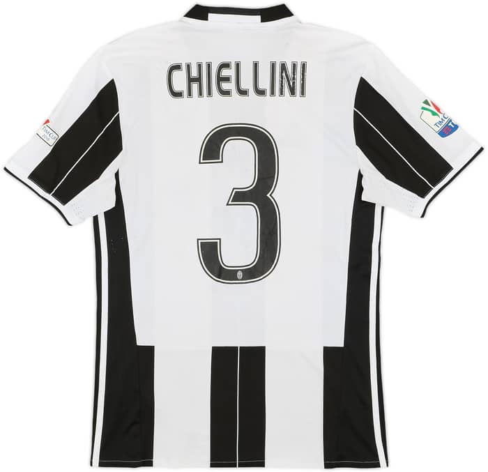 2016-17 Juventus Home Shirt Chiellini #3 - 5/10 - (S)