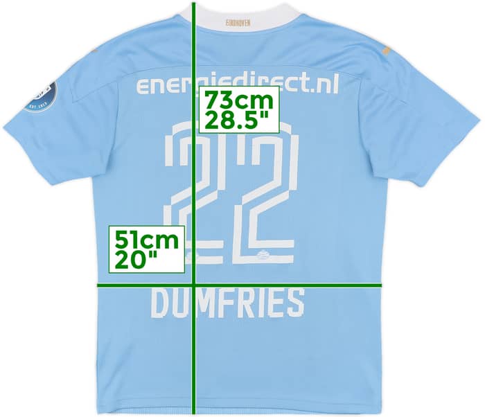 2020-21 PSV Away Shirt Dumfries #22 - 4/10 - (M)
