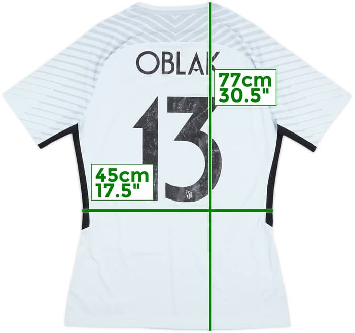 2016-17 Atletico Madrid Player Issue GK Shirt Oblak #13 - 3/10 - (L)