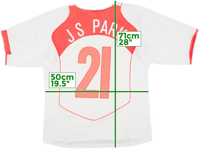 2004-06 South Korea Away Shirt J S Park #21 - 6/10 - (M)