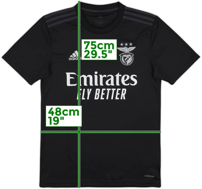 2020-21 Benfica Away Shirt - 10/10 - (S)