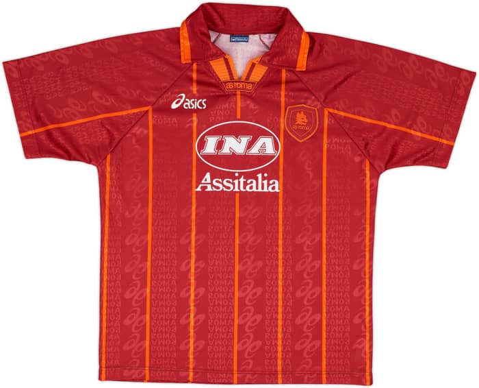 1996-97 Roma Home Shirt - 9/10 - (L)