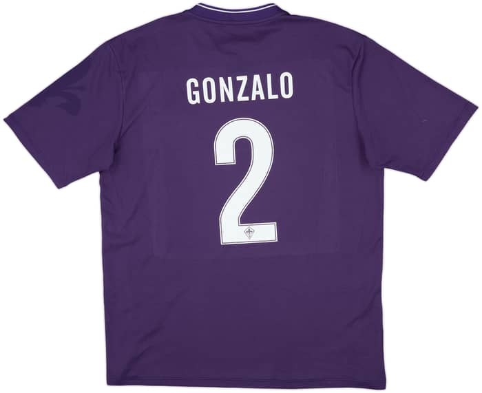 2015-16 Fiorentina Home Shirt Gonzalo #2 - 9/10 - (XL)