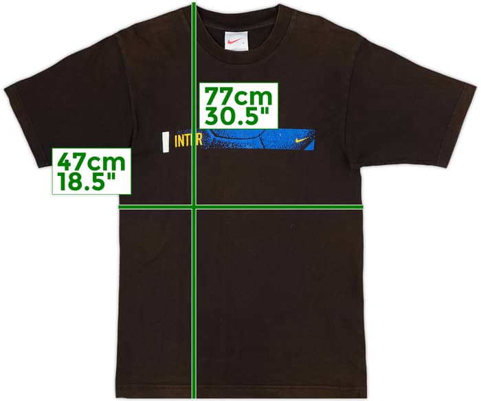 1998-99 Inter Milan Nike Graphic Tee - 7/10 - (S)
