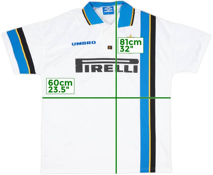 1997-98 Inter Milan Away Shirt Ronaldo #10 - 8/10 - (XL)