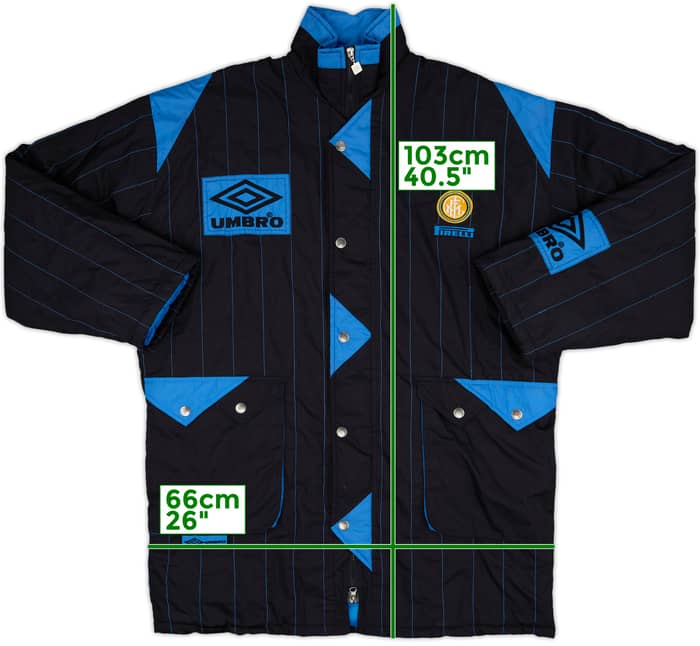 1992-93 Inter Milan Umbro Padded Bench Coat - 9/10 - (XL)