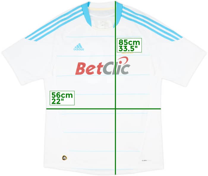 2010-11 Olympique Marseille Home Shirt Gignac #10 - 8/10 - (XL)