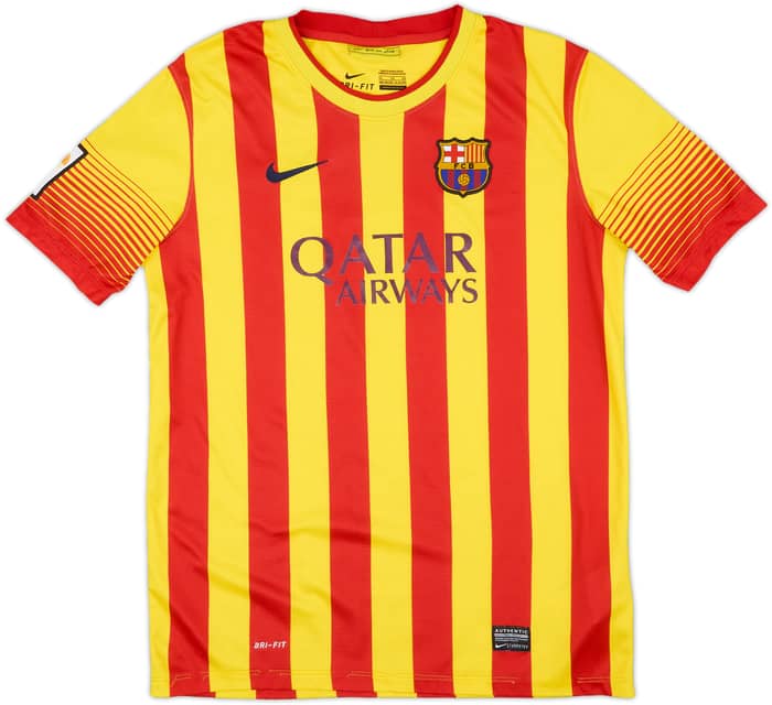 2013-15 Barcelona Away Shirt - 6/10 - (XL.Boys)
