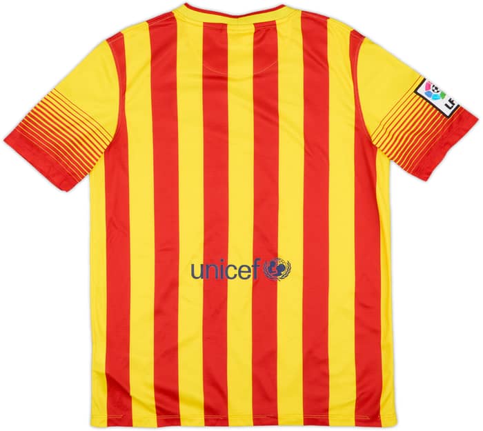2013-15 Barcelona Away Shirt - 6/10 - (XL.Boys)