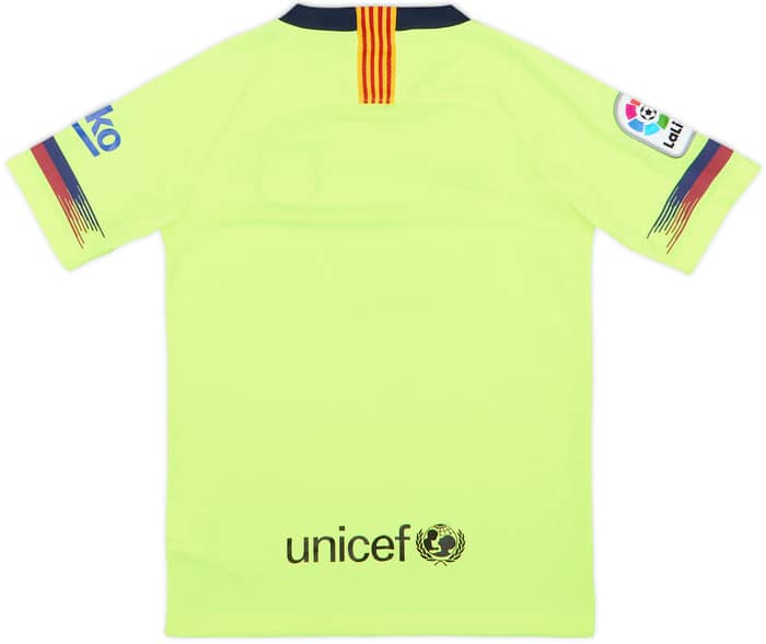 2018-19 Barcelona Away Shirt - 10/10 - (S.Boys)